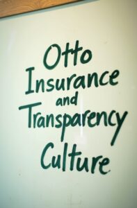 Customer reviewing Otto Insurance policy on a digital platform, showcasing transparency and trust.